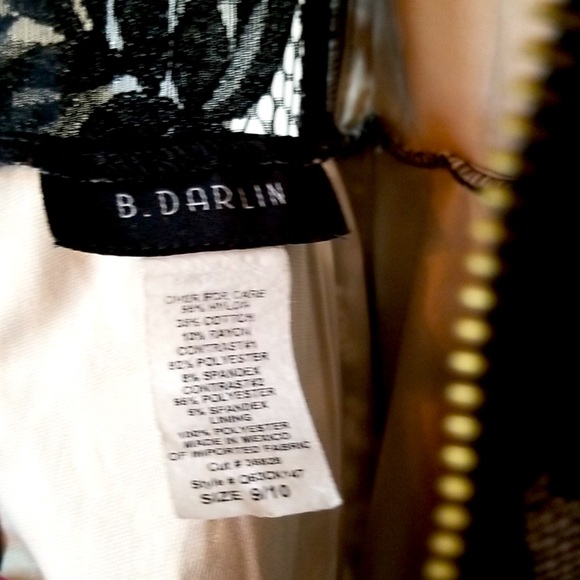 B Darlin Womens Black Halter Dress Size Medium - Picture 5 of 6